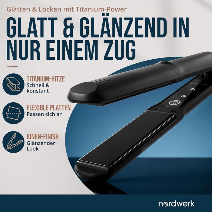 Випрямляч для волосся 2-в-1 SafeGlide Touch з захистом від пересікання та вирвування волосся