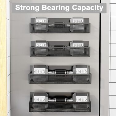 Магнітна полиця для спецій на холодильник, 4 шт. Магнітна органайзер для холодильника з 8 рухомими гачками, для організації та зберігання спецій