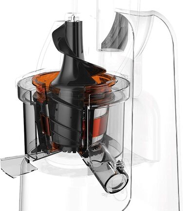 Imetec Succovivo Pro 2000 Professional Cold Juicer with slow press, 48 RPM, 2 filters for juice, accessories for granite and sorbets, set for beauty masks with two recipe booklets