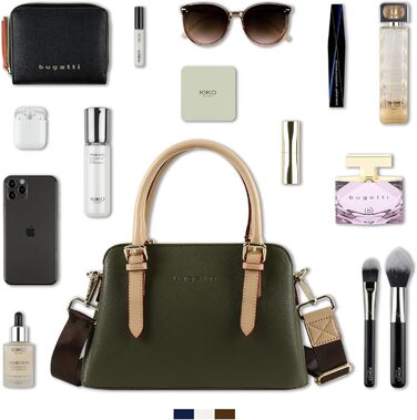 Сумка жіноча Bugatti Ella оливкова, маленька крос-боді, клатч для жінок