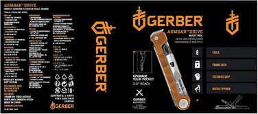 Ніж складаний Gerber Drive Orange, туристичний, помаранчевий
