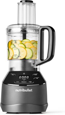 Блендер Nutribullet Full Size Combo, електричний міксер, професійний подрібнювач, 1500 Вт, 1,89 л, чорний