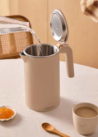 Електричний чайник CREATE/KETTLE STUDIO PRO 1л, пісочний колір. Регулювання температури, підтримання тепла, система зберігання кабелю, автовимкнення, 1000W