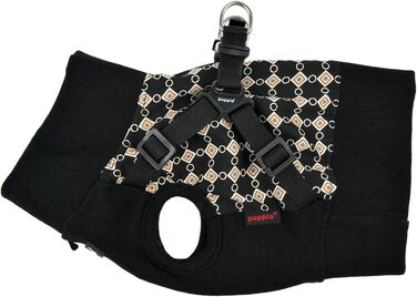 Шлейка для собак Puppia Brustgeschirr Serval Harness J, чорний, X-Large - регульована та комфортна
