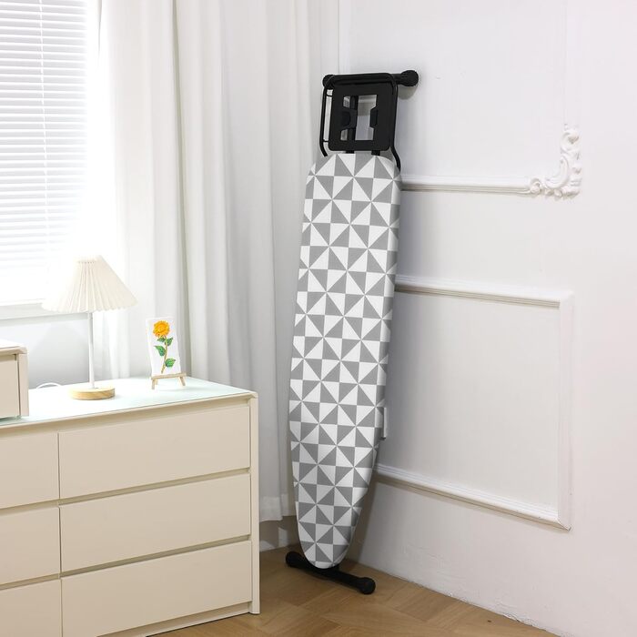 Професійний відкидний стіл для прасування з металу, 120x39 см, регульована висота