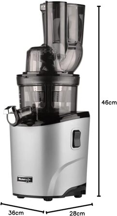 Соковитискач Kuvings REVO830, електричний, для цілих фруктів і овочів, 240 Вт, сріблястий матовий