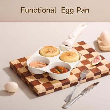 Набір посуду JEETEE 20 предметів з антипригарним покриттям та знімними ручками, для індукційних плит, штабельований, для дому та кемпінгу, жароміцний