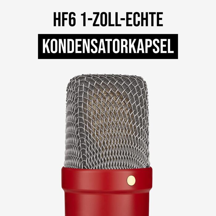 Конденсаторний мікрофон RØDE NT1 Signature Series: для запису вокалу, музики та стрімінгу