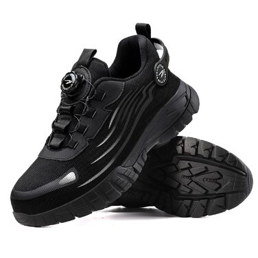 Робочі черевики Werkstein S3 Explorer 3.0: чоловічі та жіночі, з металевим підноском, дихаючі, легкі, спортивного стилю, чорні