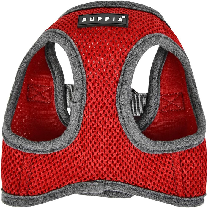 Шлейка для собак Puppia Soft Vest Harness B II Weinrot XL, червона, 110 г
