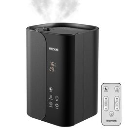 Зволожувач повітря Steinborg® 5 літрів, ультразвуковий, з пульт дистанційного керування, очищувач повітря, гігрометр, LED-дисплей, тихий, потужний, 350 мл/год, відсік для арома-масел, таймер, автовимкнення