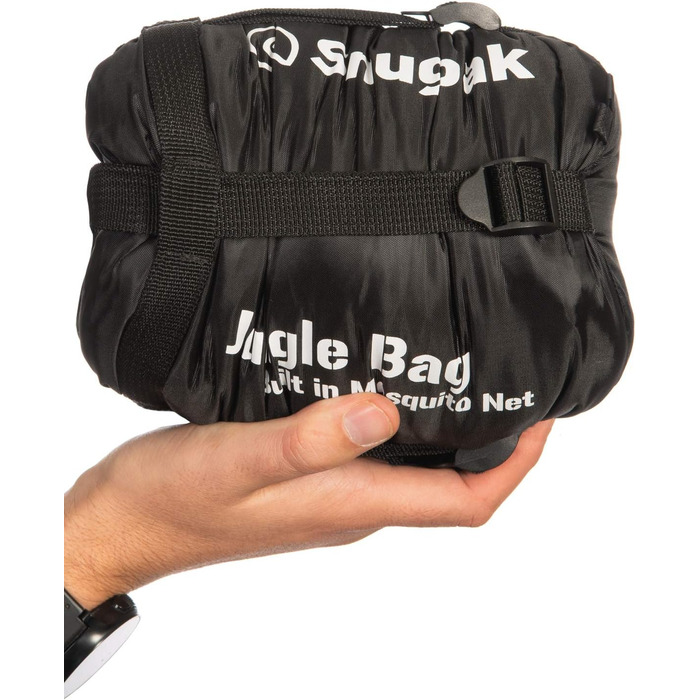 Сумка-мішок Snugpak Jungle Bag, чорний спальний мішок з блискавкою зліва