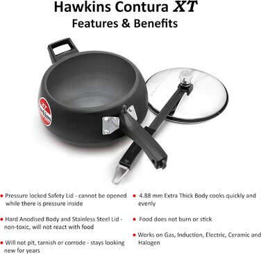 Скороварка HAWKINS 3,5 л, нержавіюча сталь, срібляста