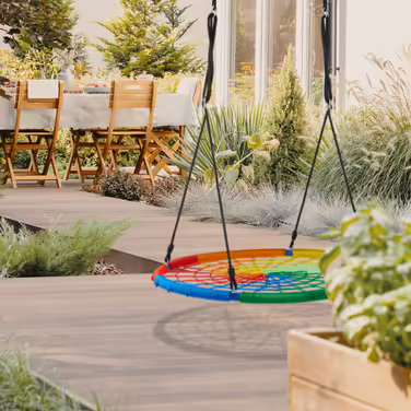 Relaxdays Colorful Bird Nest Swing 100 cm D