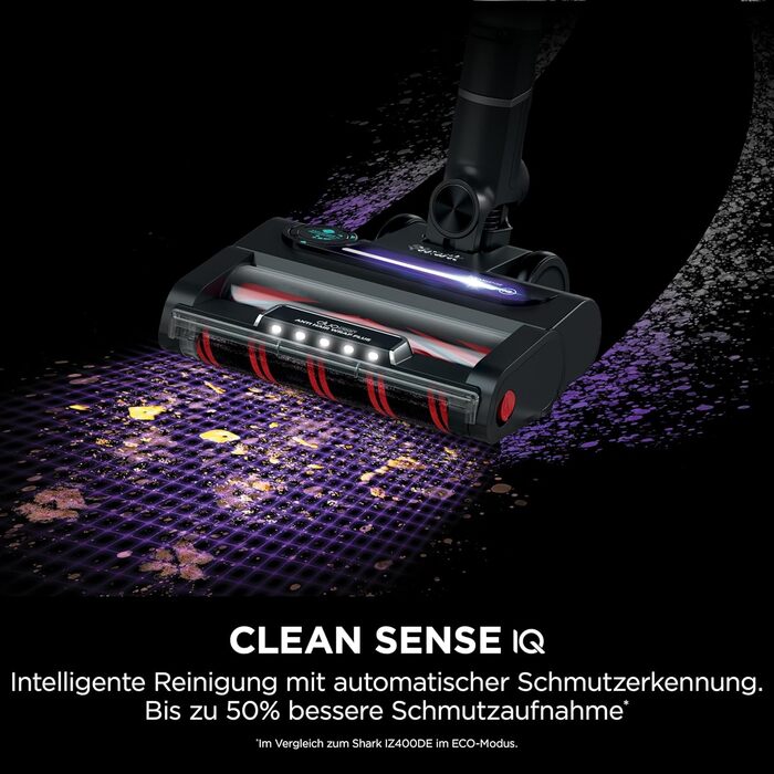 Shark Stratos бездротовий акумуляторний пилосос PowerFins Plus, 60 хв роботи, Anti-Hair Wrap, CleanSense IQ, насадки для щілин та різних поверхонь, рожеве/антрацитове, IZ400EU (набір Stratos для видалення шерсті тварин та догляду за авто)