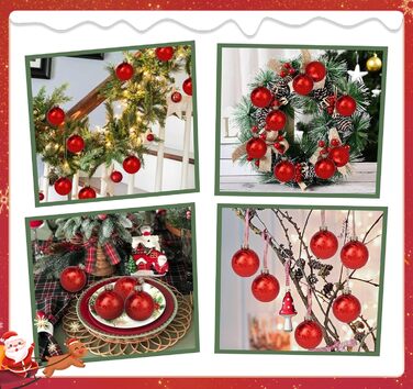 Скляні кулі для прикраси ялинки Hengsong, 24 шт., чорні та золоті, 6 см. Ідеальні для різдвяного декору