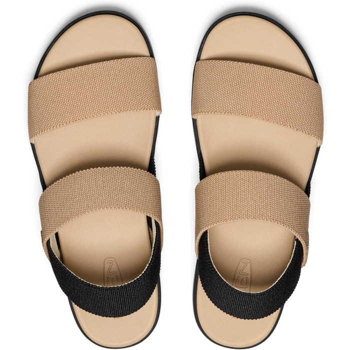 Жіночі сандалі Keen ELLE BACKSTRAP (38.5 EU, широка колодка, колір: кукурудзяний чорний)