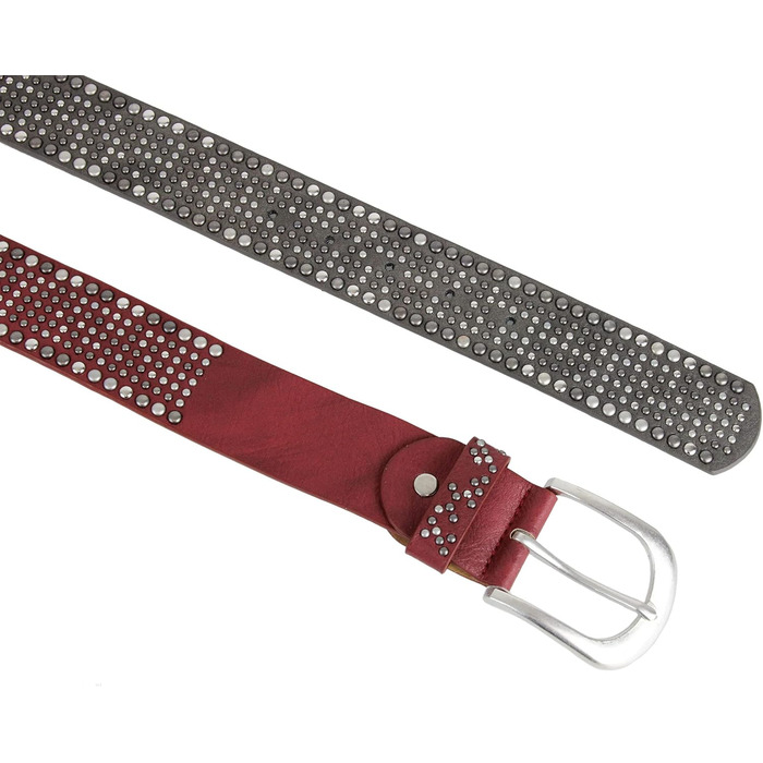 Жіночий широкий ремінь Irisaa з заклепками в вінтажному стилі, джинсовий ремінь 105 см, срібний