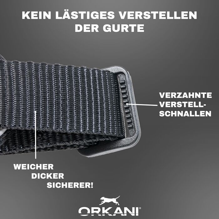 Шлейка для собак ORKANI Bravo 2025 - преміум, не тягне, з безпечним замком, дихаюча, м'яка, для маленьких, середніх та великих собак (S)