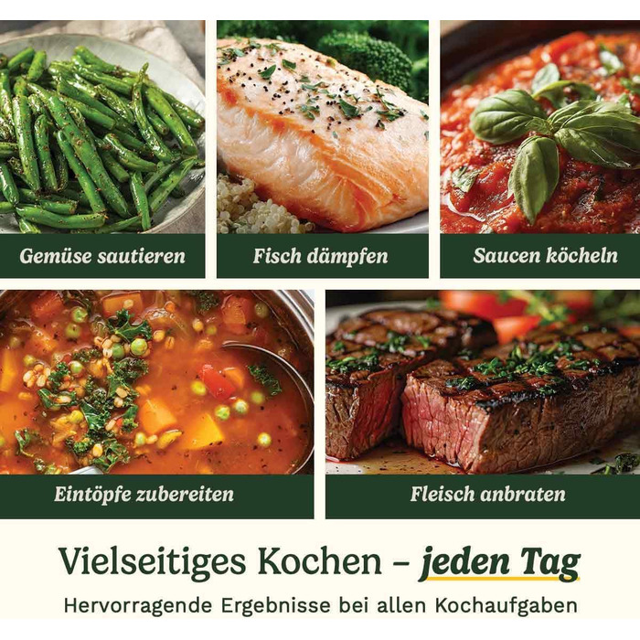 Набір посуду Cuisinart Ceramica XT: 11 предметів | Каструлі, сковорідки, суповарка, сотезник, пароварка | Керамічне покриття з титановим підсиленням | Без PTFE, PFOA та PFAS