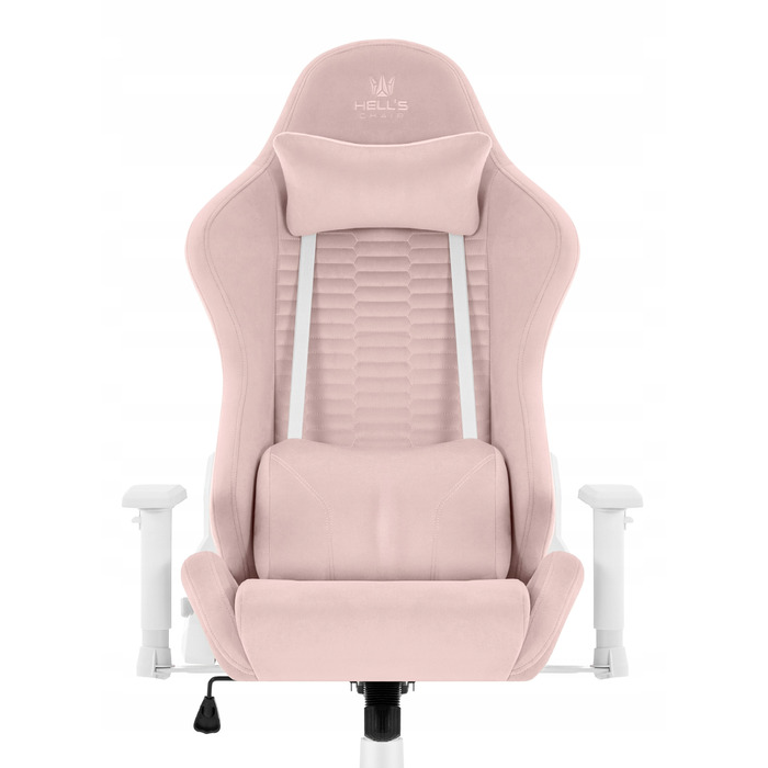 Ігрове офісне крісло Hell's Chair HC-2000 Pink, обертове, тканина