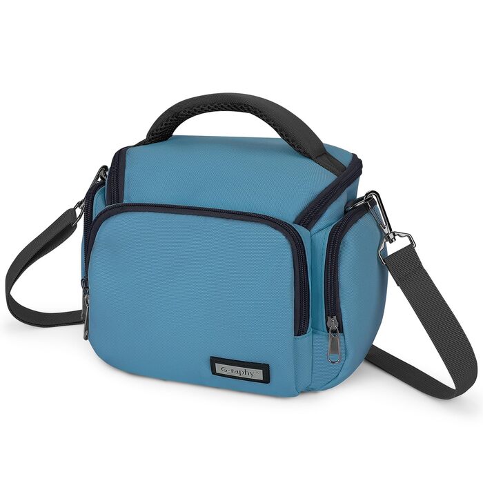 Сумка для камери Baigio: фотосумка для DSLR/SLR з відділеннями для об'єктивів та аксесуарів (блакитна)