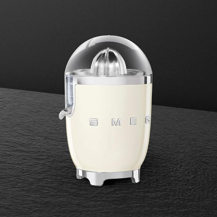 Електрична соковижималка для цитрусових Smeg CJF11CREU, 70 Вт, з фільтром та конусом із нержавіючої сталі, колір крем
