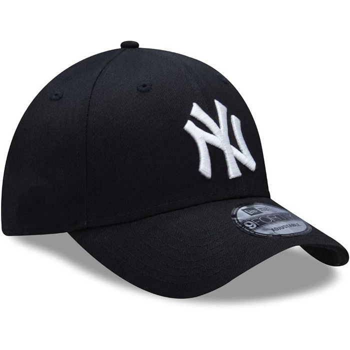 Кепка New Era 9Forty League Essential MLB - універсальний розмір, чорний/білий логотип (Yankees, Dodgers, Braves)