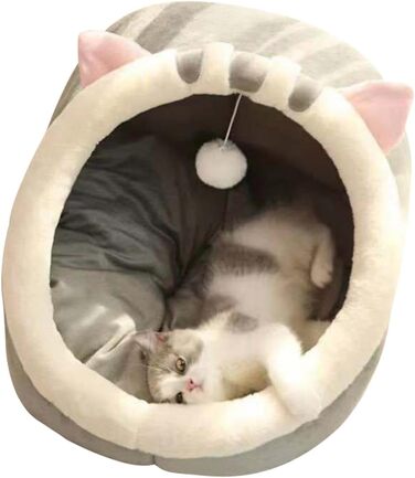 Кіт Хаус Індор - М'яке ліжко-печера для котів, тепле гніздечко, затишний дім для кота