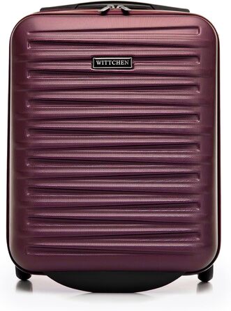 WITTCHEN Skyspeed Line: Великий валіза на колесах з ABS, для подорожей, з комбінаційним замком та телескопічною ручкою, 4 колеса, підходить для Lufthansa/Eurowings/Ryanair/Condor, колір каштанового дерева