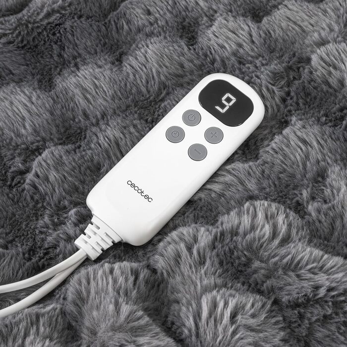 Електрична ковдра Cecotec HeatConfort Noa, 200x180 см, 130 Вт, 10 температурних режимів, LCD-контролер, таймер, PTC+ NTC технологія