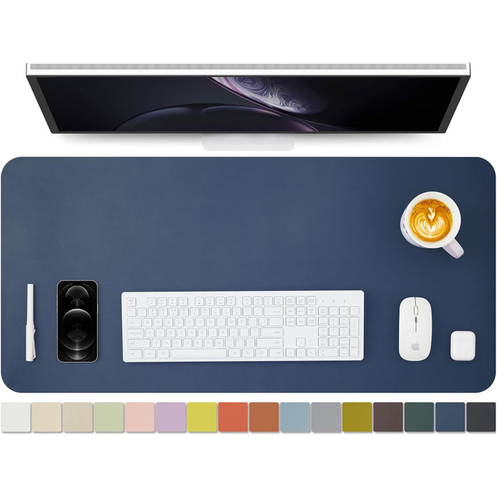 Підкладка для столу з екошкіри, антиковзаюча, 90x43 см, для офісу та дому