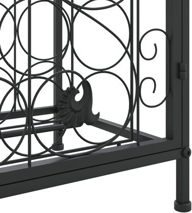vidaXL Wine Rack 35 Bottles Metal Bottle Rack Bottle Stand Wine Cabinet (45 x 36 x 100 cm)