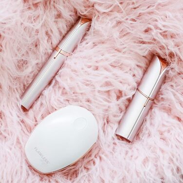 Електричний жіночий триммер для обличчя Finishing Touch Flawless Face - безболісне видалення волосся для чутливої шкіри, білий