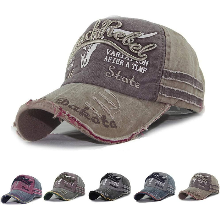 Кепка бейсболка унісекс, регульована, ретро стиль, бежева