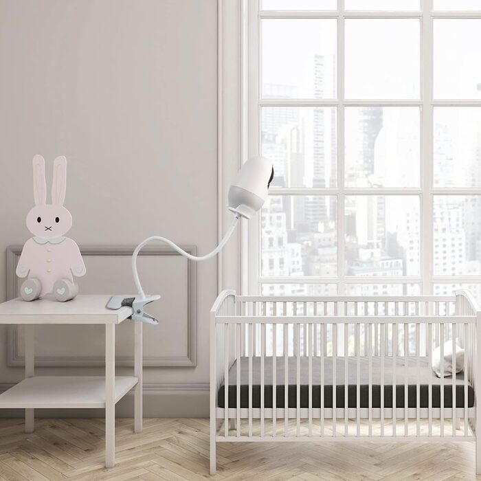 Кріплення для дитячого монітора Holaca, сумісне з Nooie Babyphone та камерами Nooie 2K, Wi-Fi (білий)