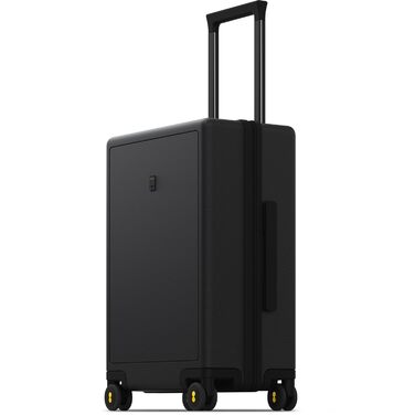 Чемодан-валіза LEVEL8 на коліщатках 40L, з TSA замком, 8 коліс, з міцного полікарбонату (PC), чорний, 54x23.5x37 см