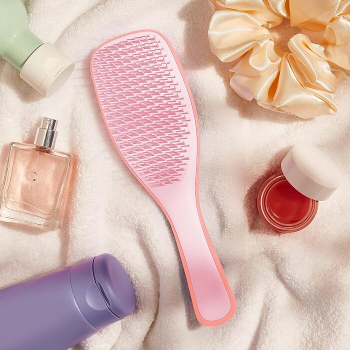 Тангл Тізер Ultimate Detangler - щітка для кучерявого волосся, 3C-4C, для визначення локонів та зменшення пуху, манго-рожева