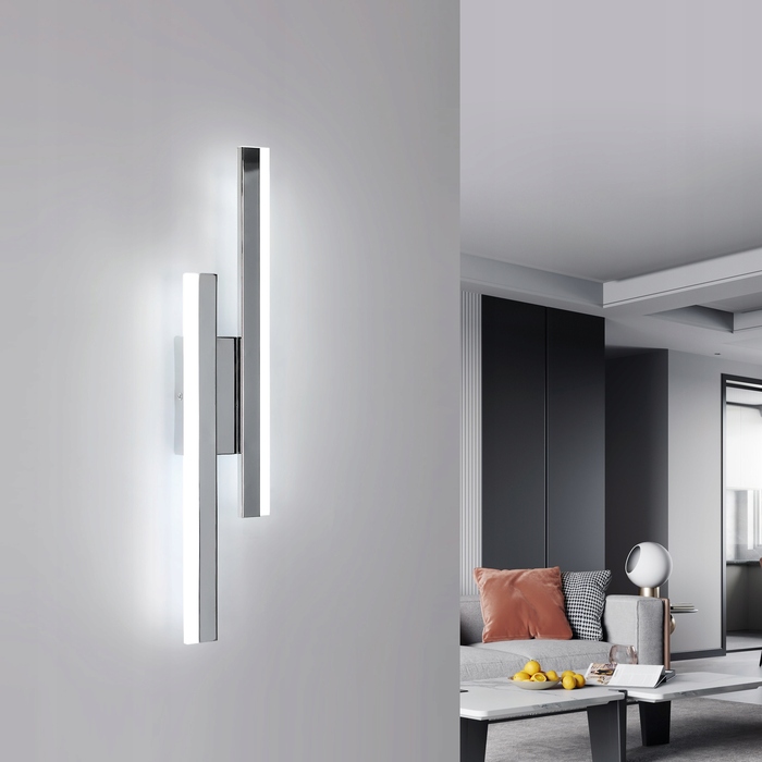 Настінний світильник Tealight, сріблястий, інтегроване LED-джерело 16 Вт