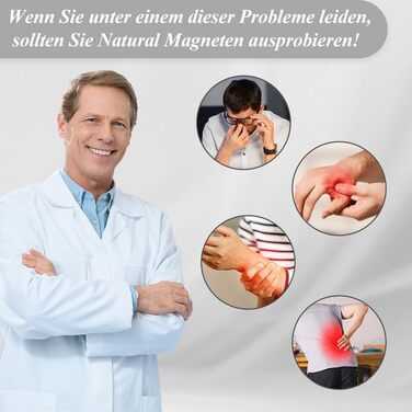 Браслет магнітний чоловічий Vicmag з титанової сталі, подвійний ряд магнітів, регулювальний інструмент, подарункова коробка (однорядний, срібний)