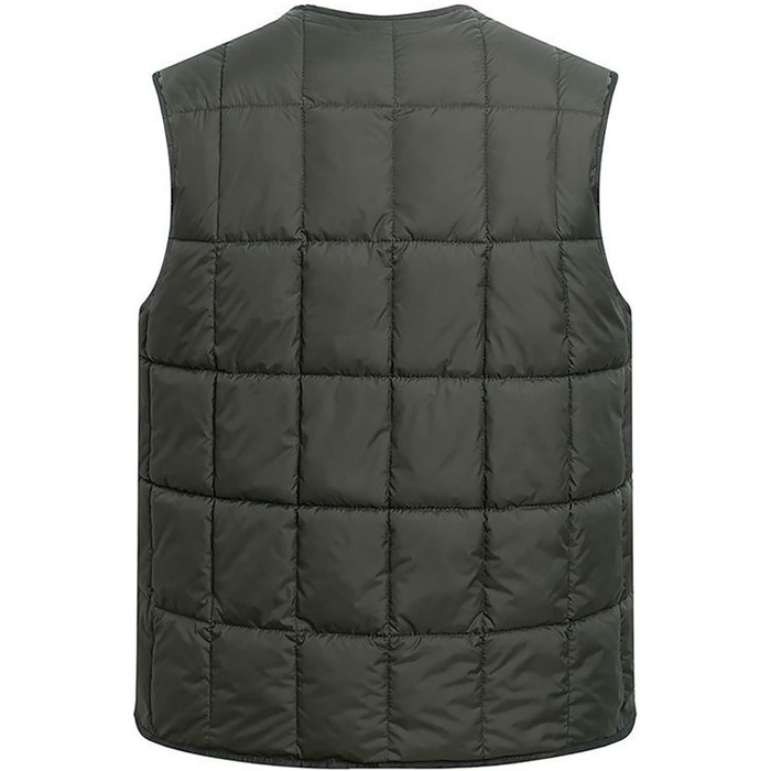 Чоловіча степкова жилетка з коміром-стійкою, тепла зимова жилетка з цупкою тканиною, з блискавкою, водонепроникна, без рукавів, для активного відпочинку (M, колір: зелений)