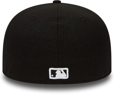 Кепка New Era 59Fifty MLB NBA з логотипом NY Yankees, чорно-біла, фіксований козирок
