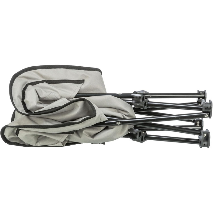 Килимок для собак TRIXIE Camping - зручний, складаний, з сумкою для перенесення - 69 x 20 x 69 см, до 15 кг, сірий/чорний