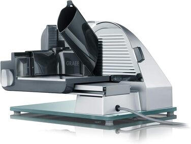 Graef Master M20EU - професійний слайсер для м'яса та овочів з нержавіючої сталі, срібний