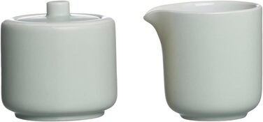 Ritzenhoff & Breker Jasper Milk & Sugar Set - Ceramic Creamer & Sugar Bowl with Matte Glaze & Soft-Touch Finish (Mint)