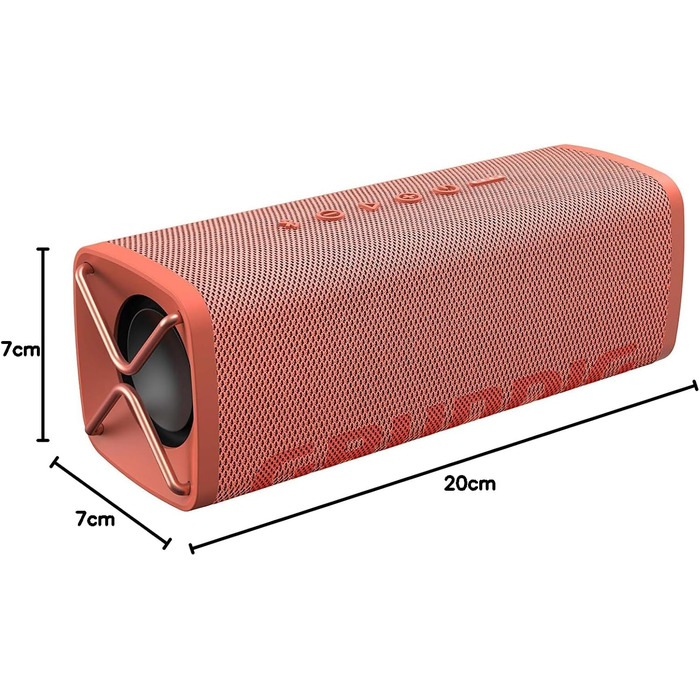 Grundig GBT Club Coral: Bluetooth колонка 20 Вт, червона, водонепроникна, з Power Bank, до 20 годин роботи