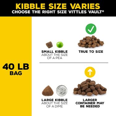 Контейнер для зберігання корму Gamma2 Vittles Vault Outback, 18 кг, герметичний, 1 шт.