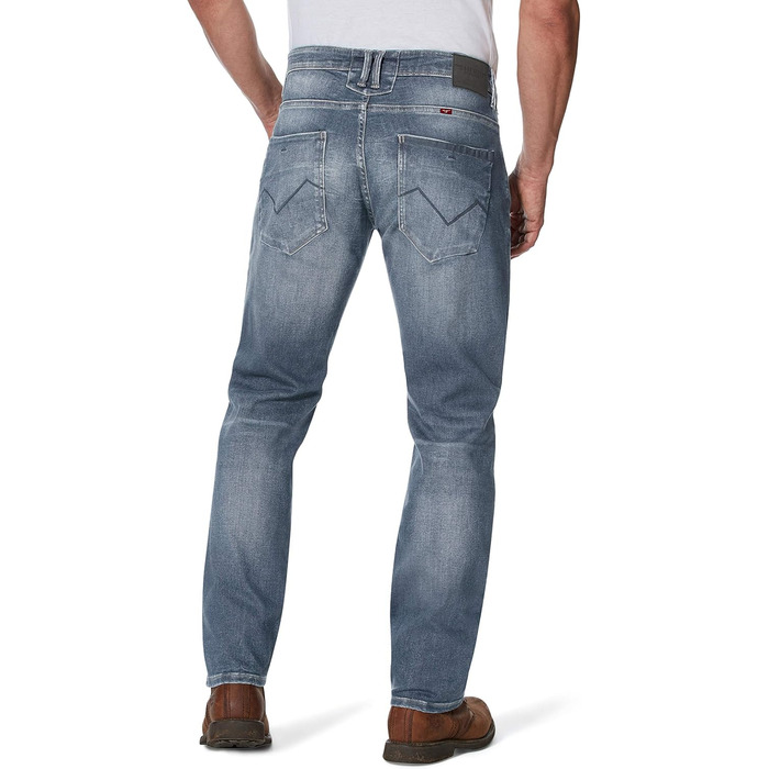 Джинси чоловічі HERO by John Medoox Baxter Relaxed Fit синьо-сірі, 38W/32L