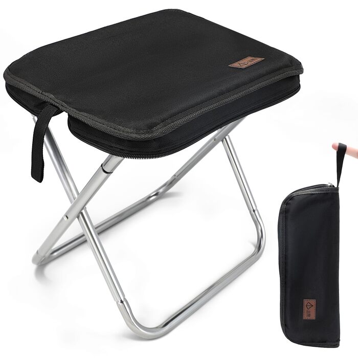 Складний туристичний стільчик для кемпінгу з алюмінію, міні-стілець для відпочинку на природі, риболовлі, пляжу та саду