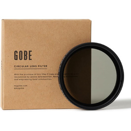 Фільтр ND Gobe NDX 49mm Variabler Graufilter ND2-400 для фото та відео (1Peak) Чорний